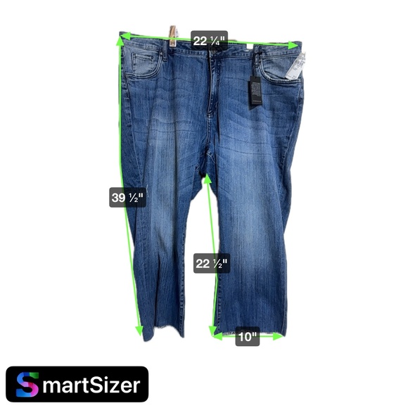 Kut From The Cloth Women's Jeans 24W Blue High Rise Kelsey Ankle Flare - Picture 6 of 11